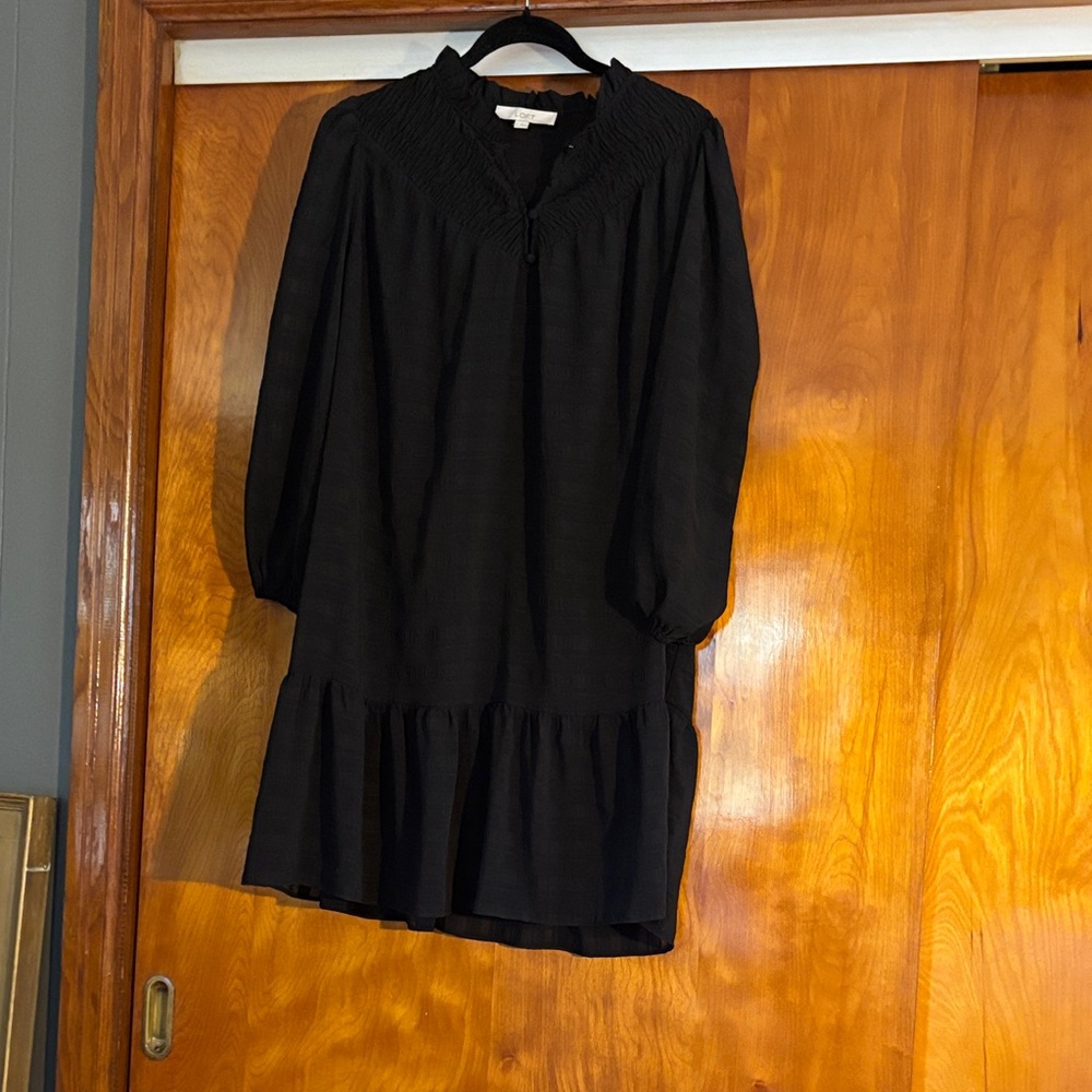 LOFT Black Long Sleeve Dress